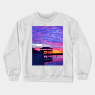 Purple Island Heights Sunrise. Crewneck Sweatshirt